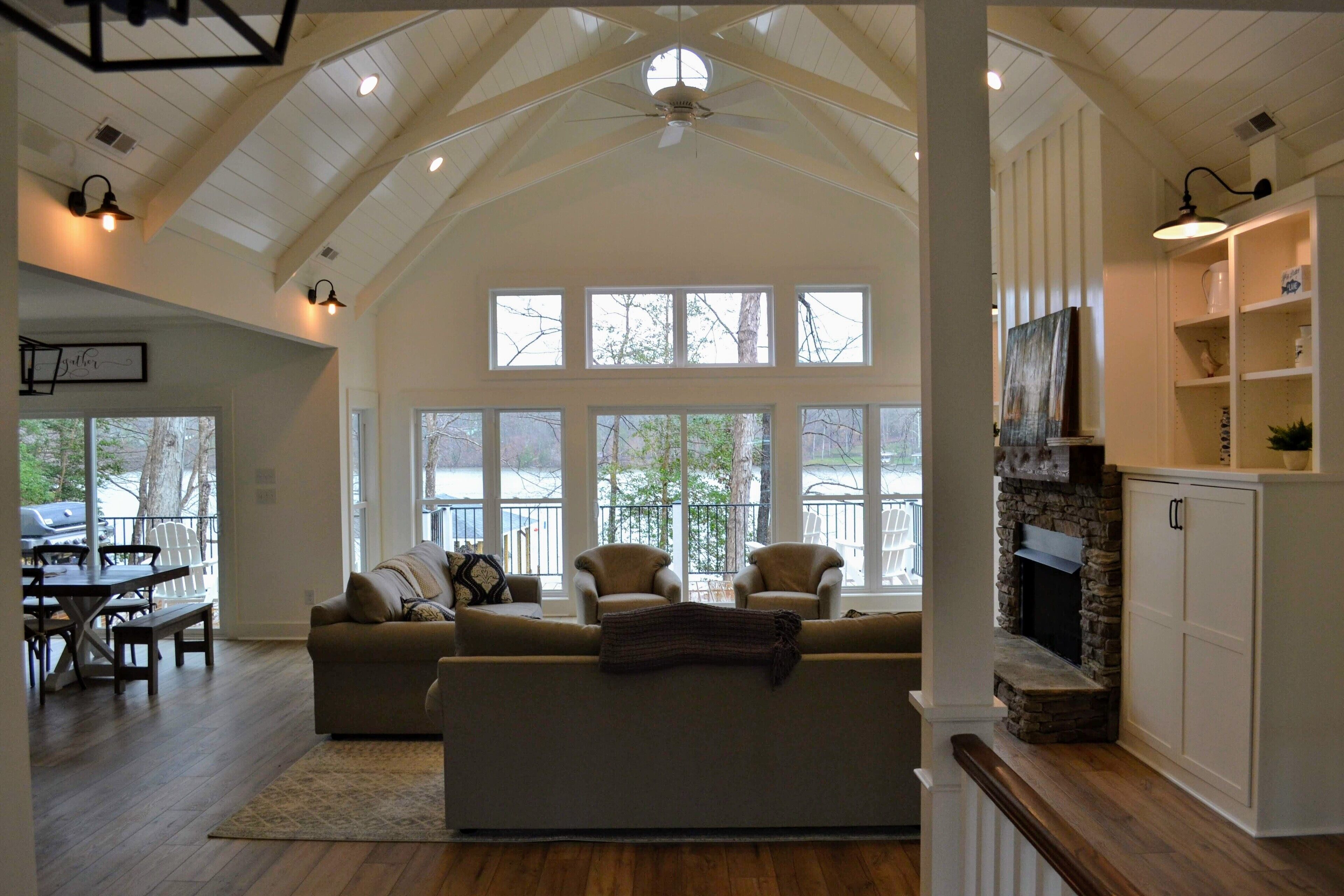 "Toes in the Water" at Lake Gaston - Custom Home on Large Cove