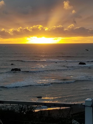 Enjoy the serene ocean views from this beachside retreat.