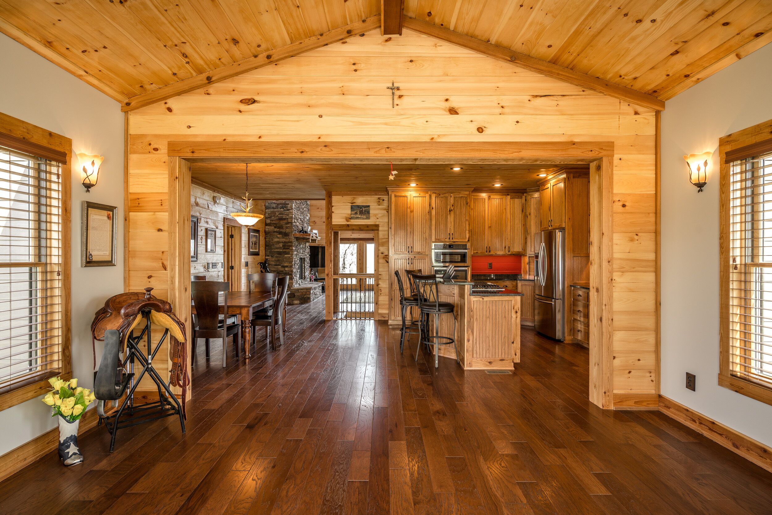 Bourbon Trail / Ark Encounter / Horse Racing: Cabin, Fishing, Hunting, & Firepit