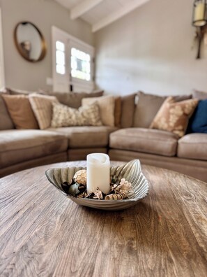 TV, fireplace, DVD player, video library