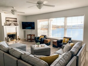 Smart TV, DVD player, books, video library