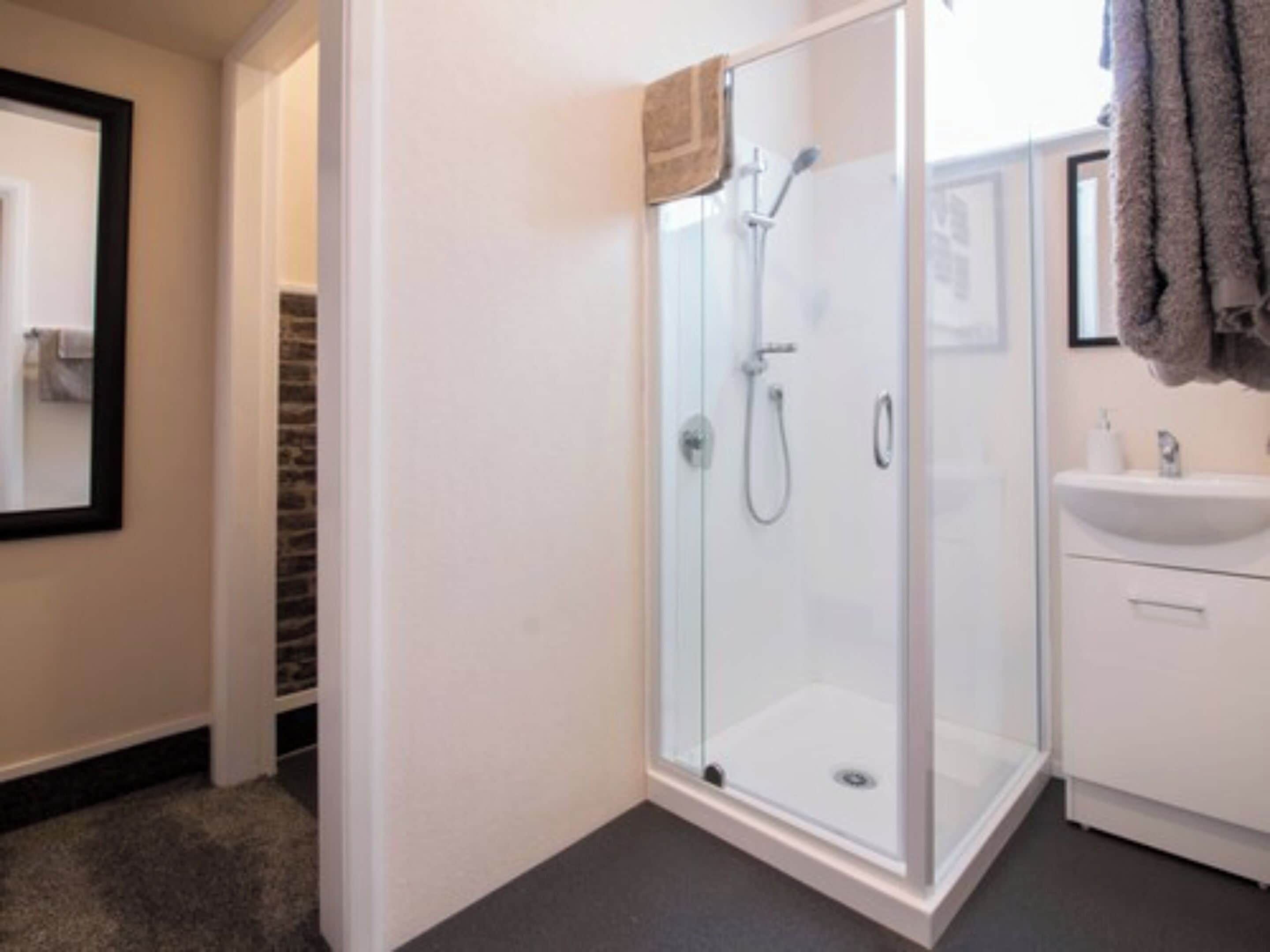 double room | bathroom | shower, eco-friendly toiletries, hair dryer, towels