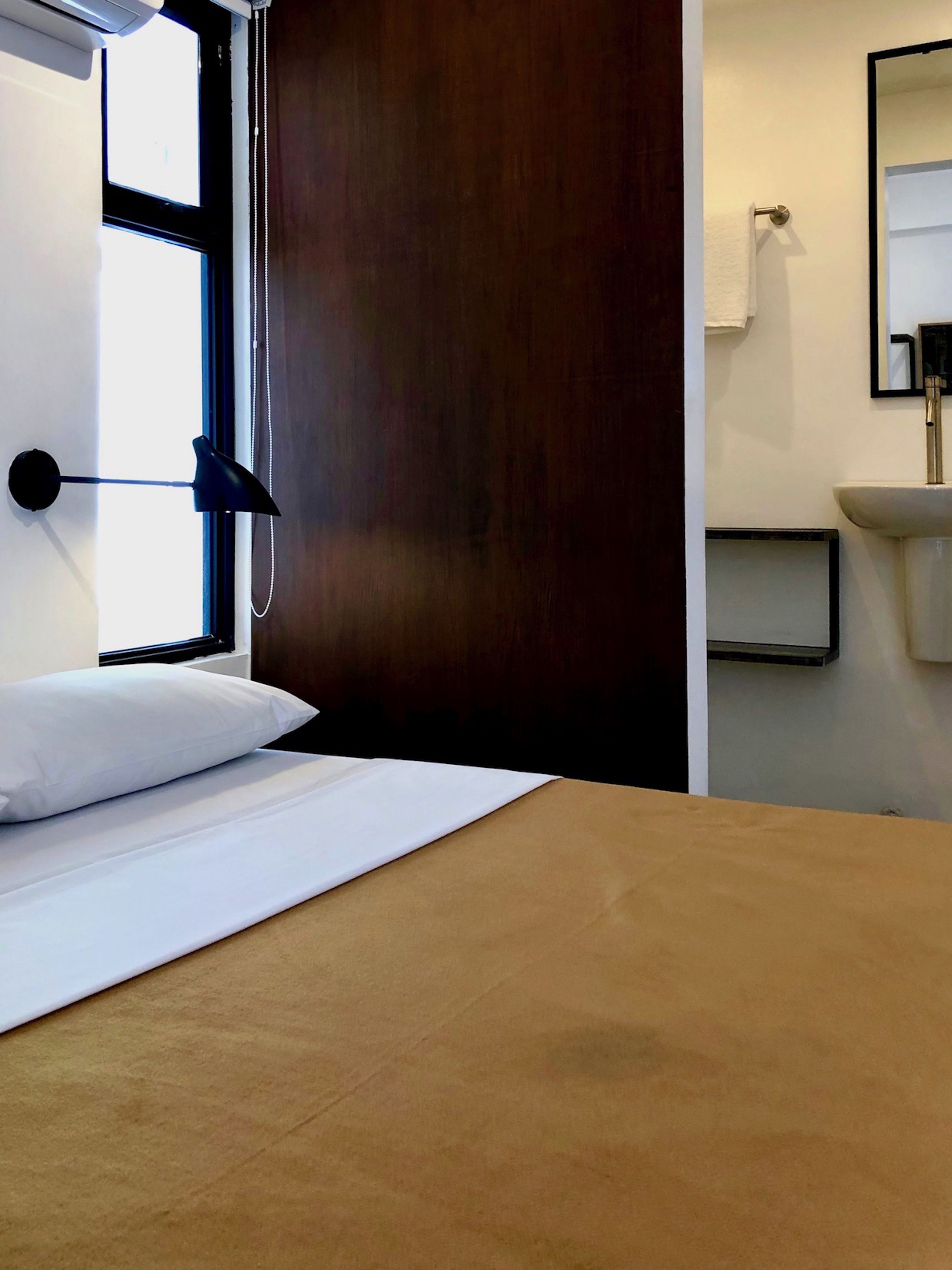 double room | bathroom | shower, rainfall showerhead, bidet, towels