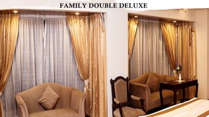 Familiesuite - 2 queensize-senge - handicapvenligt - ikke-ryger | Lydisolering, gratis Wi-Fi, sengetøj