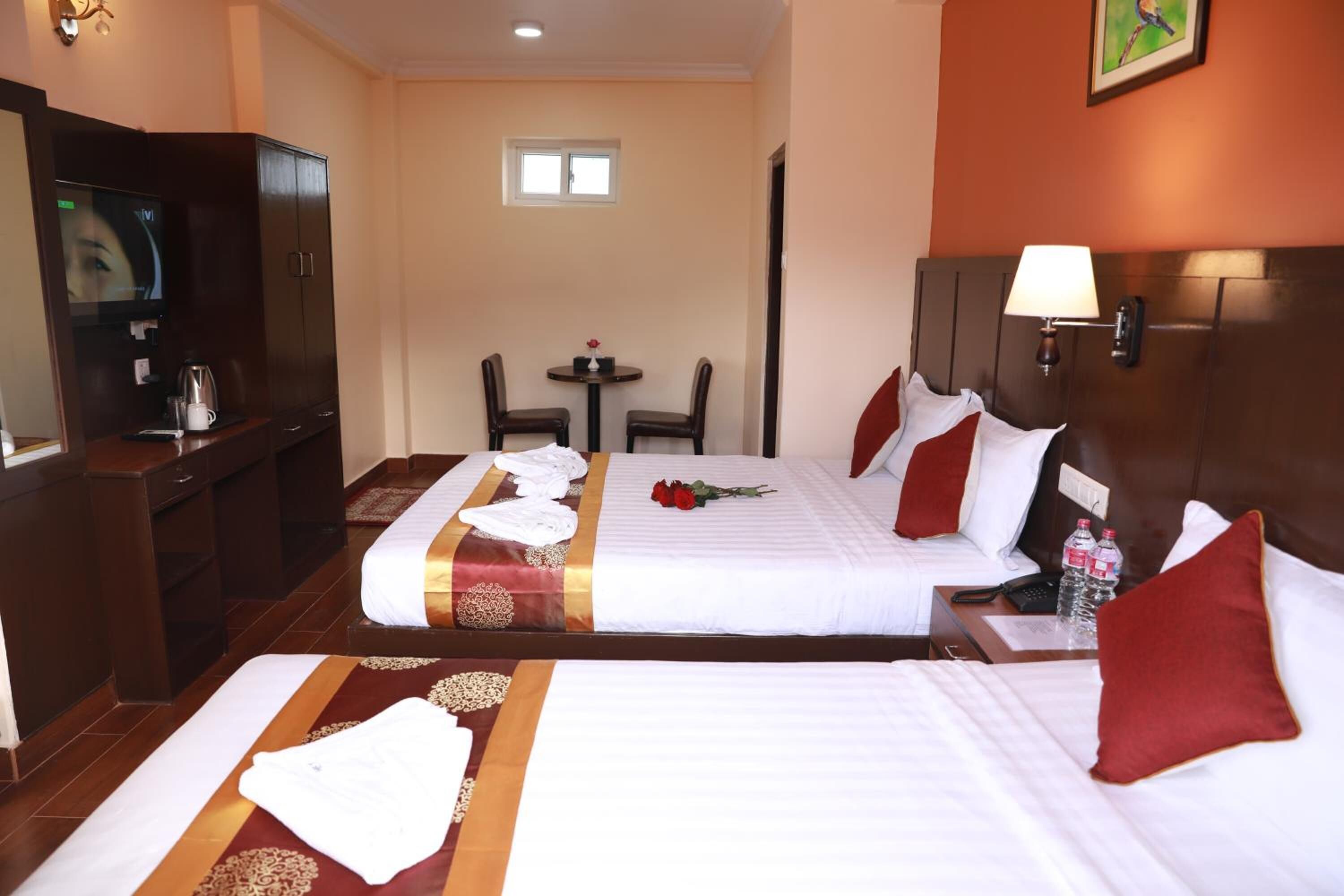 Blackout drapes, soundproofing, WiFi (free), bed sheets