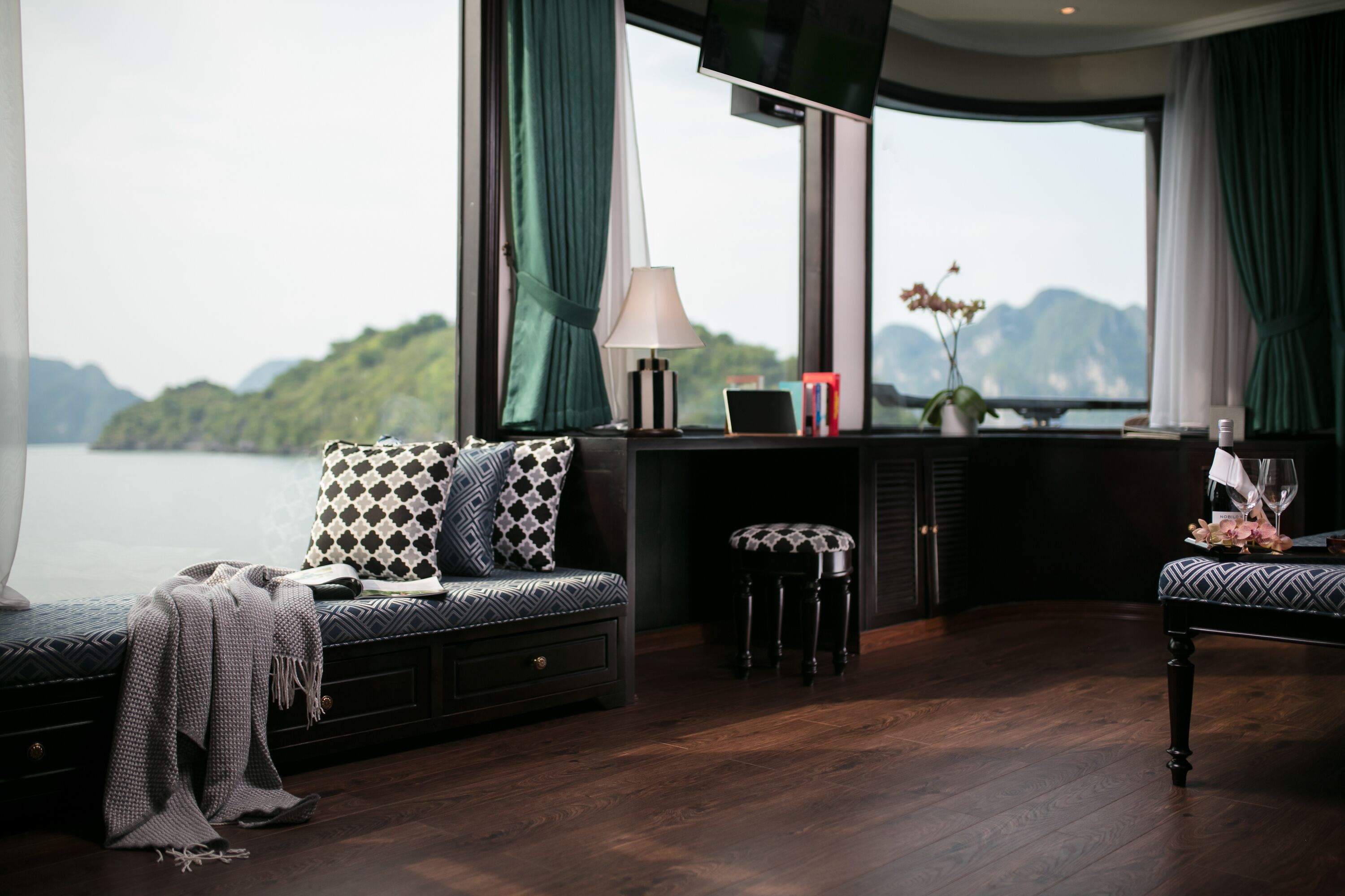 Regal Panorama Suite With Private Terrace, Upper Floor | Minibar, in-room safe, desk, blackout curtains