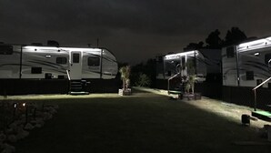 Front of property - evening/night - Natural farm ZAMPA (Yomitan)