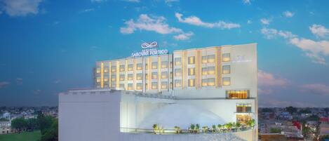 Front of property – evening/night