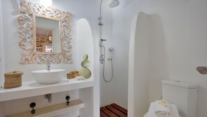 Villa, 1 Bedroom, Private Pool | Bathroom | Free toiletries, hair dryer, towels - Villa Akoya VI by The Pearls Collection (Mykonos)