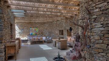 Villa, 4 Bedrooms | Living area | Flat-screen TV