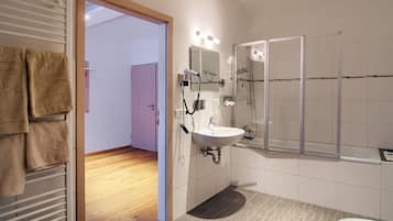 Free toiletries, hair dryer, towels