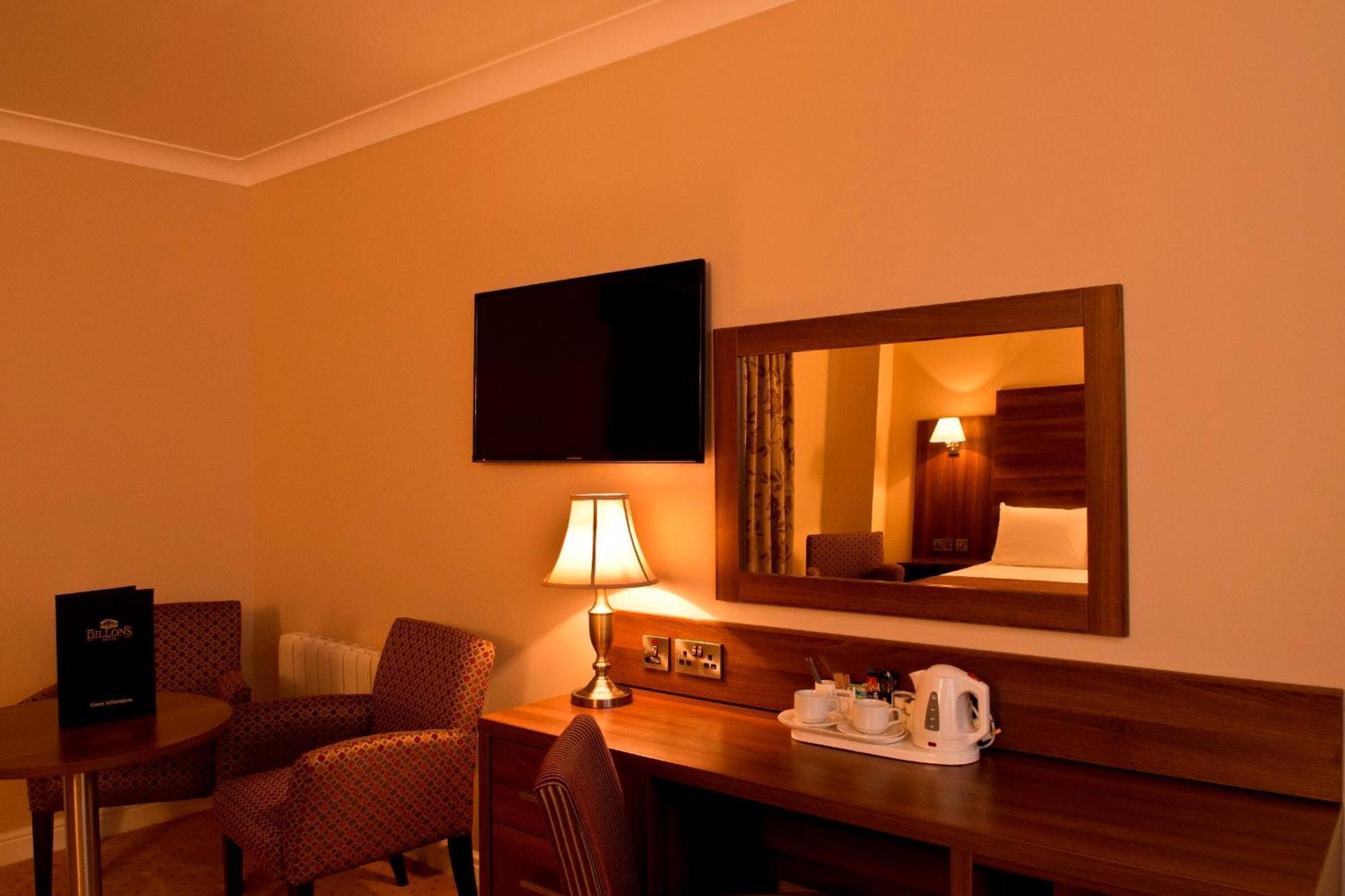 1 bedroom, desk, laptop workspace, iron/ironing board