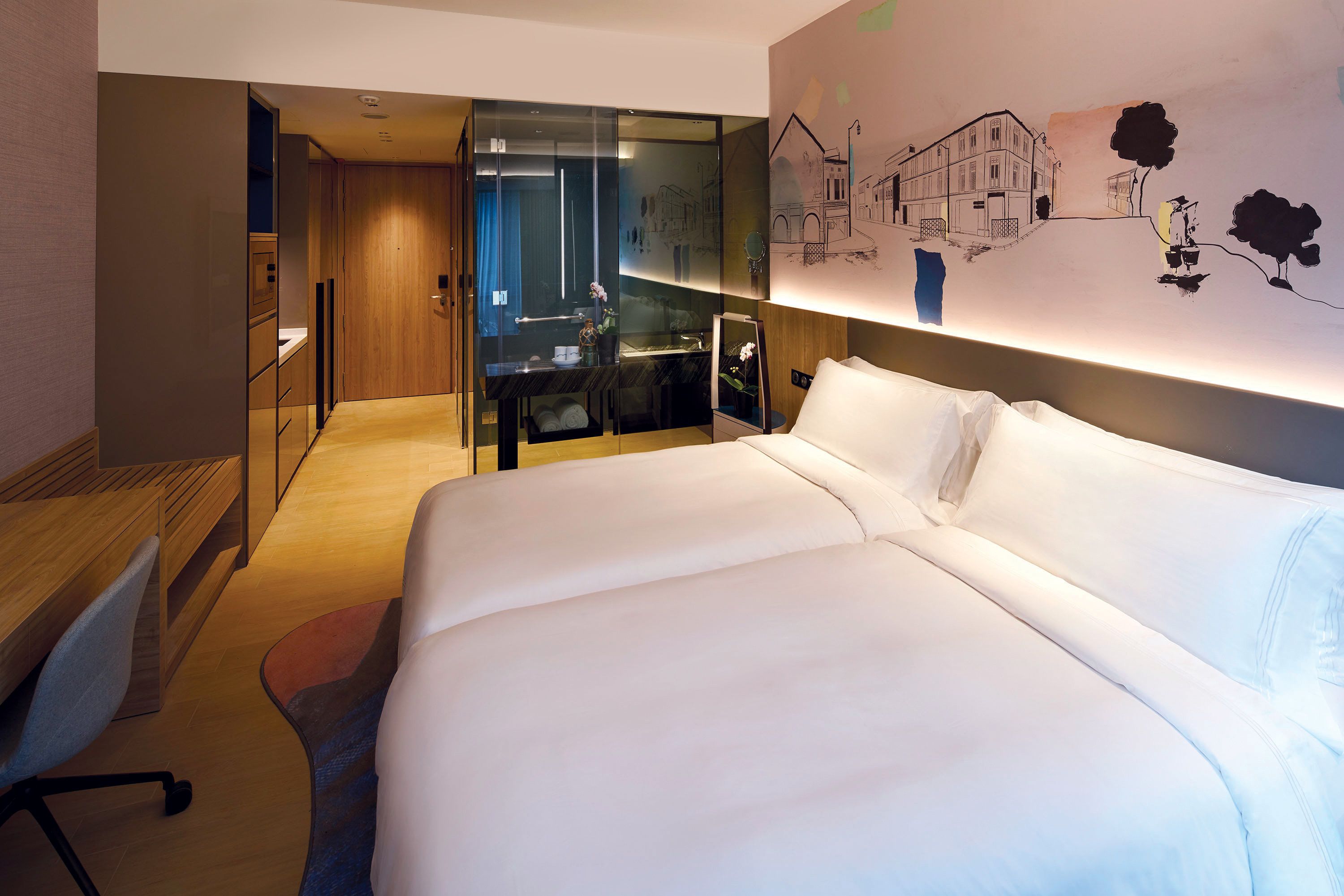 in-room safe, desk, blackout curtains, iron/ironing board