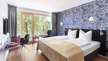 Habitación estándar, 1 cama matrimonial | Ropa de cama hipoalergénica y minibar
