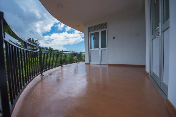 Blick vom Balkon