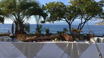 Espace banquet en plein air