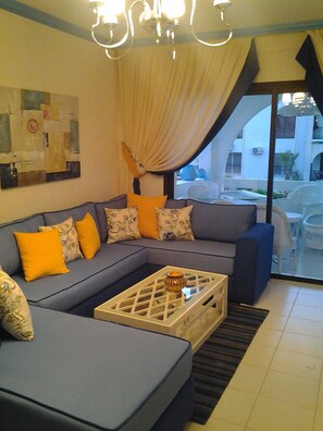 Appartement, fumeur, vue jardin | Coin séjour