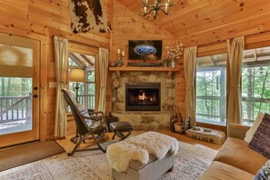 Fireplace, Netflix, streaming services