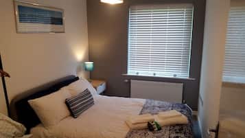 2 bedrooms, iron/ironing board, travel crib, free WiFi