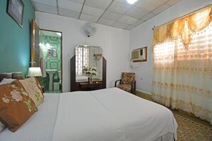 Blackout curtains, iron/ironing board, free WiFi, bed sheets