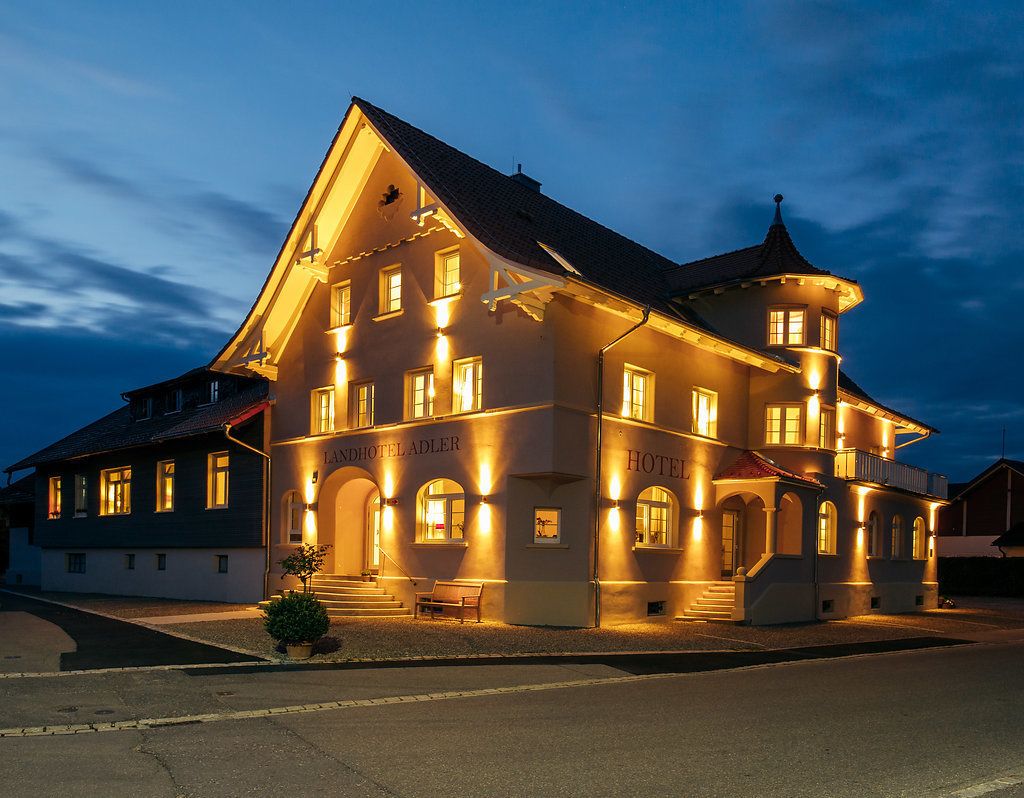 front of property – evening/night