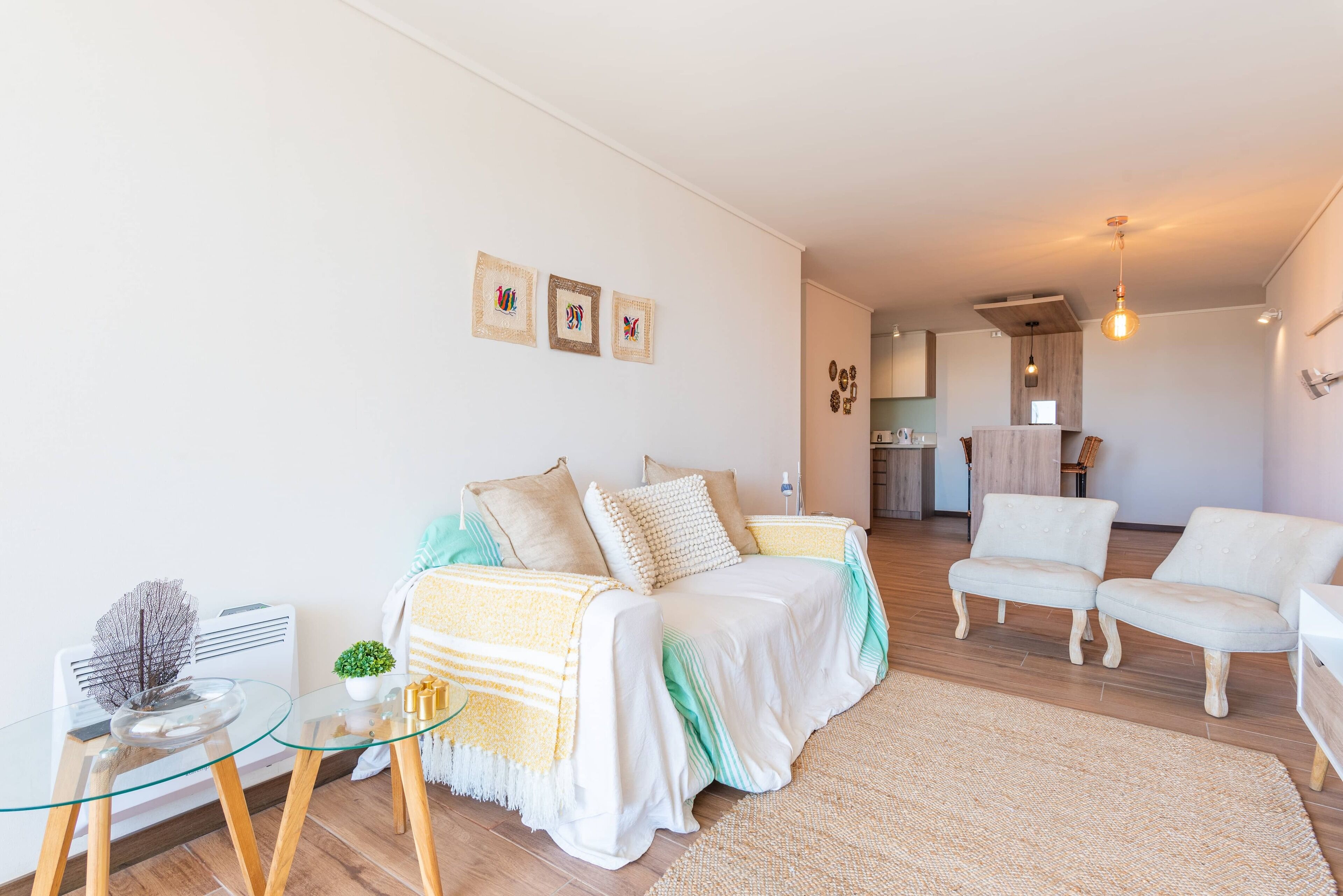 Standard Apartment | Living area | 40-inch flat-screen TV with digital channels, TV, Netflix