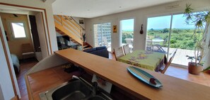 Interior - Modern house, very beautiful sea view, beach possibility on foot, 10 people max. (Erdeven)