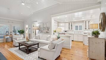 TV, DVD player, books