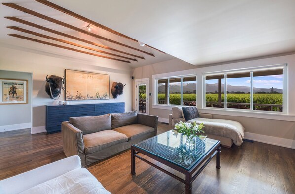 Smart TV, books, stereo