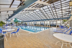 Indoor pool - XPLORIE ACTIVITIES & LINENS INCLUDED*! CAPRI 1808 - 2BR/2BA condo with beautiful ocean and bay views. 18th Floor. (Ocean City)