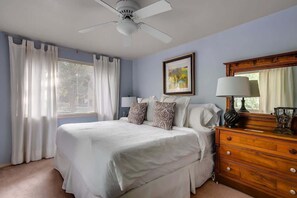 4 bedrooms, iron/ironing board, travel cot, WiFi