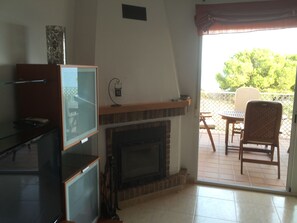 TV, fireplace - First Line Cabo Roig / Campoamor Orihuela Costa (Orihuela Costa)