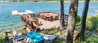 NUEVO: Lakefront Retreat! Island Park 4BR / 2BA, muelle privado, conexión para RV, wifi gratuito
