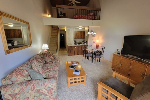 Maui Vista two bedroom, two bath condo, fully furnished with split a/c and w/d.