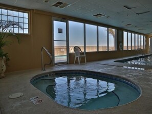 Indoor pool, a heated pool - Beach Front Royal Palms 1306 ~ Awesome Direct Gulf Front View Penthouse Unit (Gulf Shores)