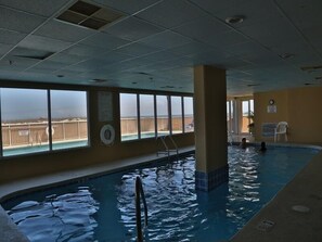 Indoor pool, a heated pool