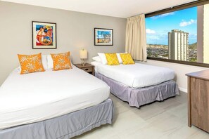 2 slaapkamers, een strijkplank/strijkijzer, gratis wifi, beddengoed