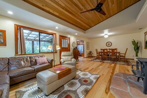 Fireplace - Lost Coast Cottage Petrolia (Humboldt County)