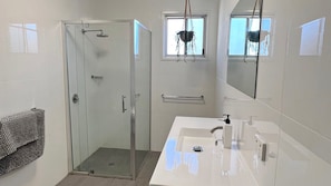 Shower, toilet paper