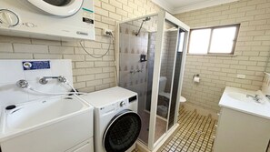 Shower, toilet paper