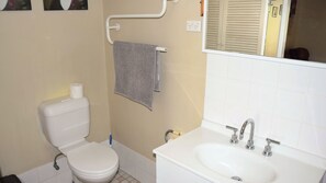 Shower, toilet paper