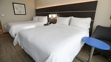 Standard Room, 2 Queen Beds | Desk, laptop workspace, blackout drapes, iron/ironing board
