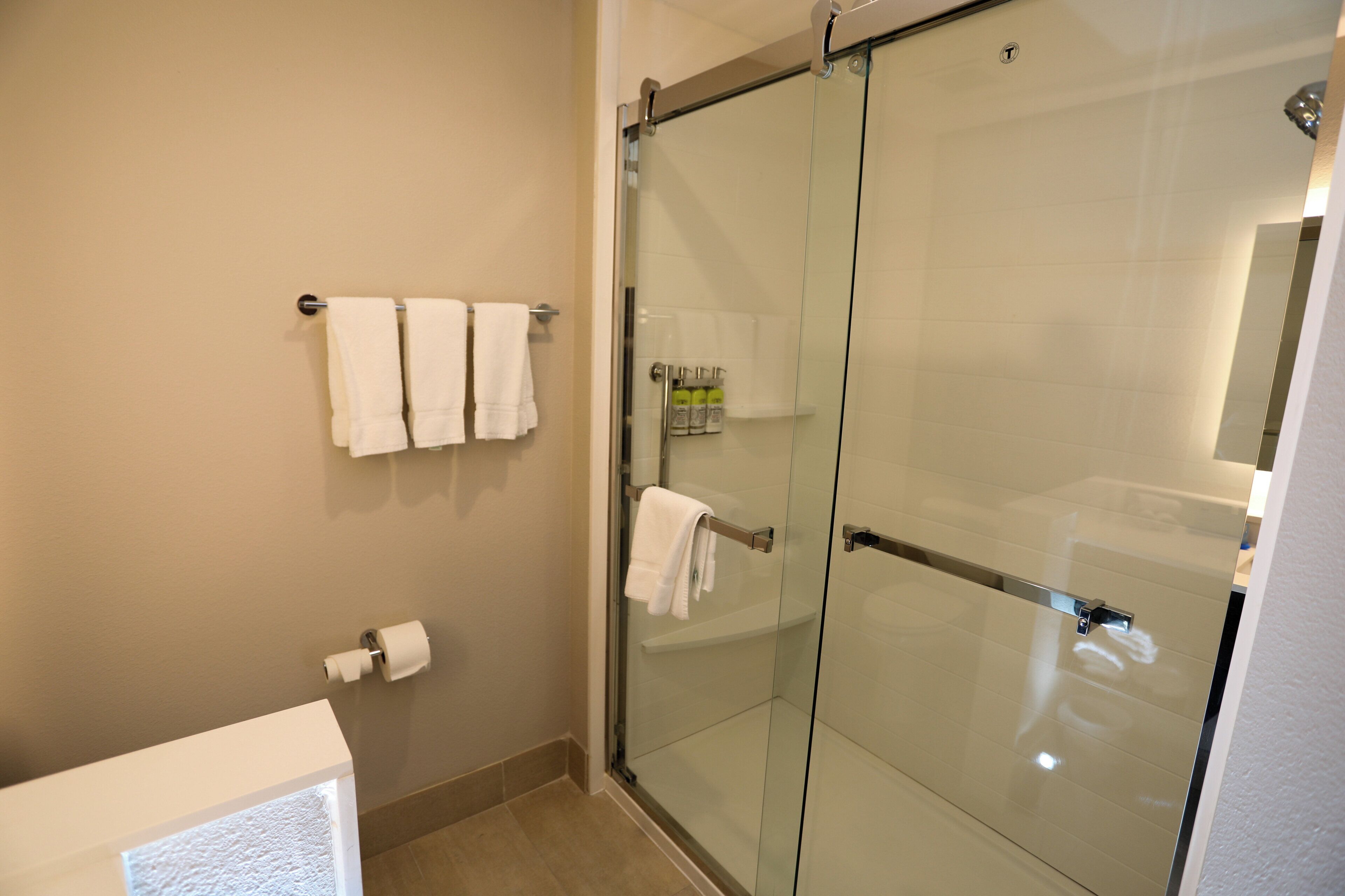 Free toiletries, hair dryer, towels