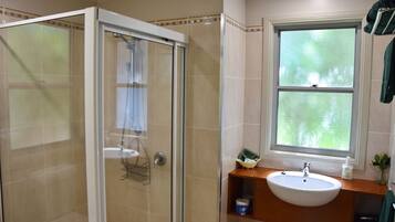Shower, toilet paper