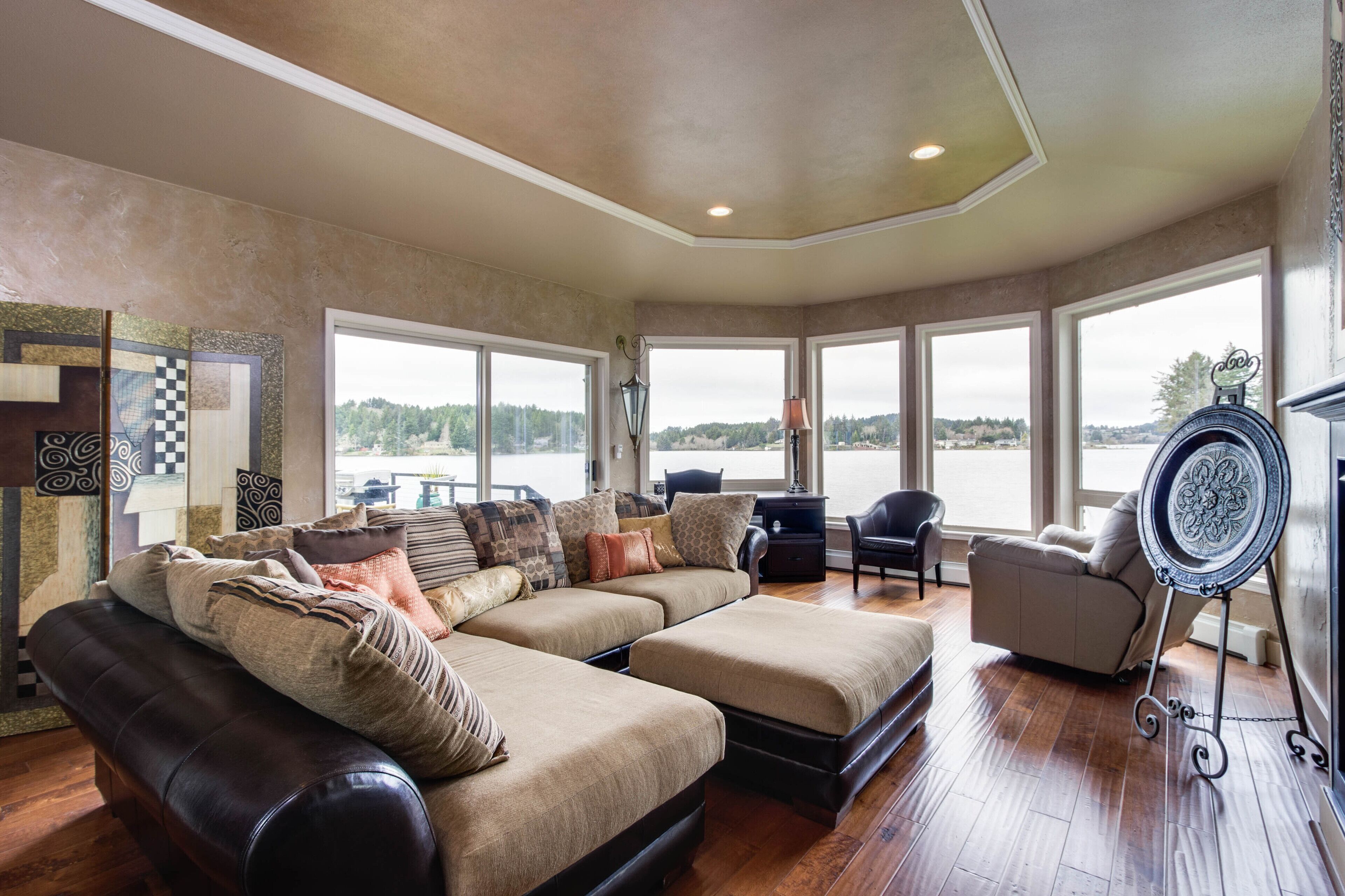 Dog-friendly waterfront house w/ a private hot tub, game room, & dock