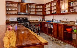 Fridge, microwave, oven, stovetop - BEAUTIFUL CONDO SUITE 3B/2B IN LAKE ARENAL (Tilarán)