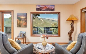 House, 3 Bedrooms | Living room | TV, fireplace - Divine Luxury Vacation At Windcliff 3 Bedroom Home by RedAwning (Estes Park)