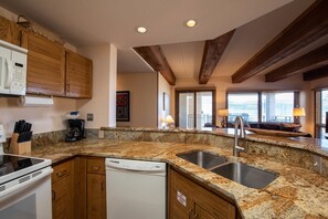 Condo, 2 Bedrooms | Private kitchen | Fridge, oven, coffee/tea maker - View Of Red Mountain From 2 Br  2 Bedroom Condo - No Cleaning Fee! by RedAwning (Crested Butte)