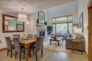 Condo, 3 Bedrooms | Living room | Flat-screen TV, fireplace, stereo - Arrowhead Village 310PC - 2 Br Condo (Edwards)