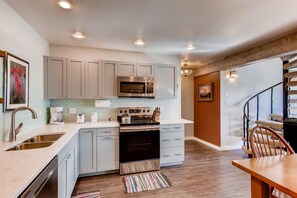 Condo, 2 Bedrooms | Private kitchen | Oven, coffee/tea maker - Amazing 2 Br With Balcony And Views 2 Bedroom Condo - No Cleaning Fee! by RedAwning (Crested Butte)